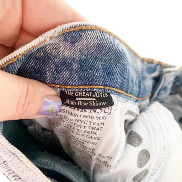 Blank NYC The Great Jones High Rise Skinny Jeans Super Light Wash Cropped 27 - Picture 12 of 12